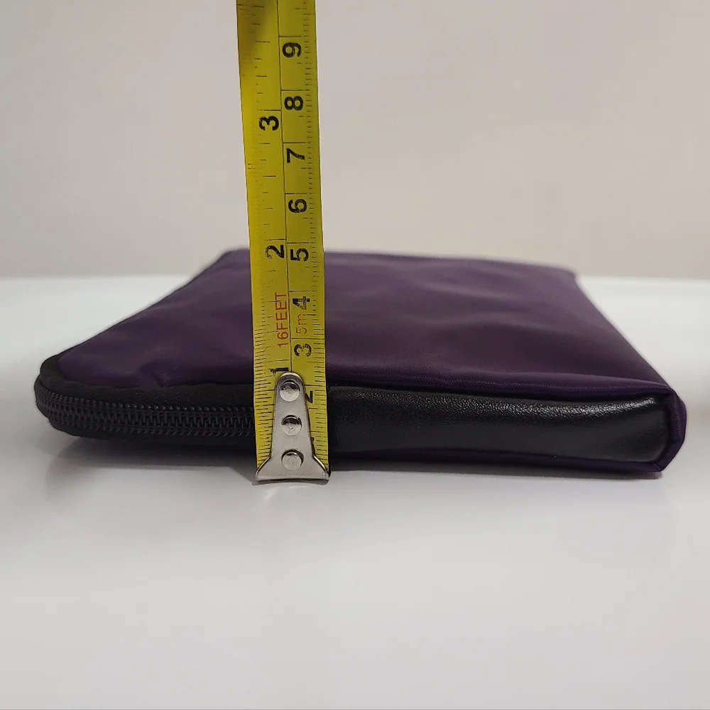 Tumi x Delta International Business One Purple Zippered Travel Accessory Pouch